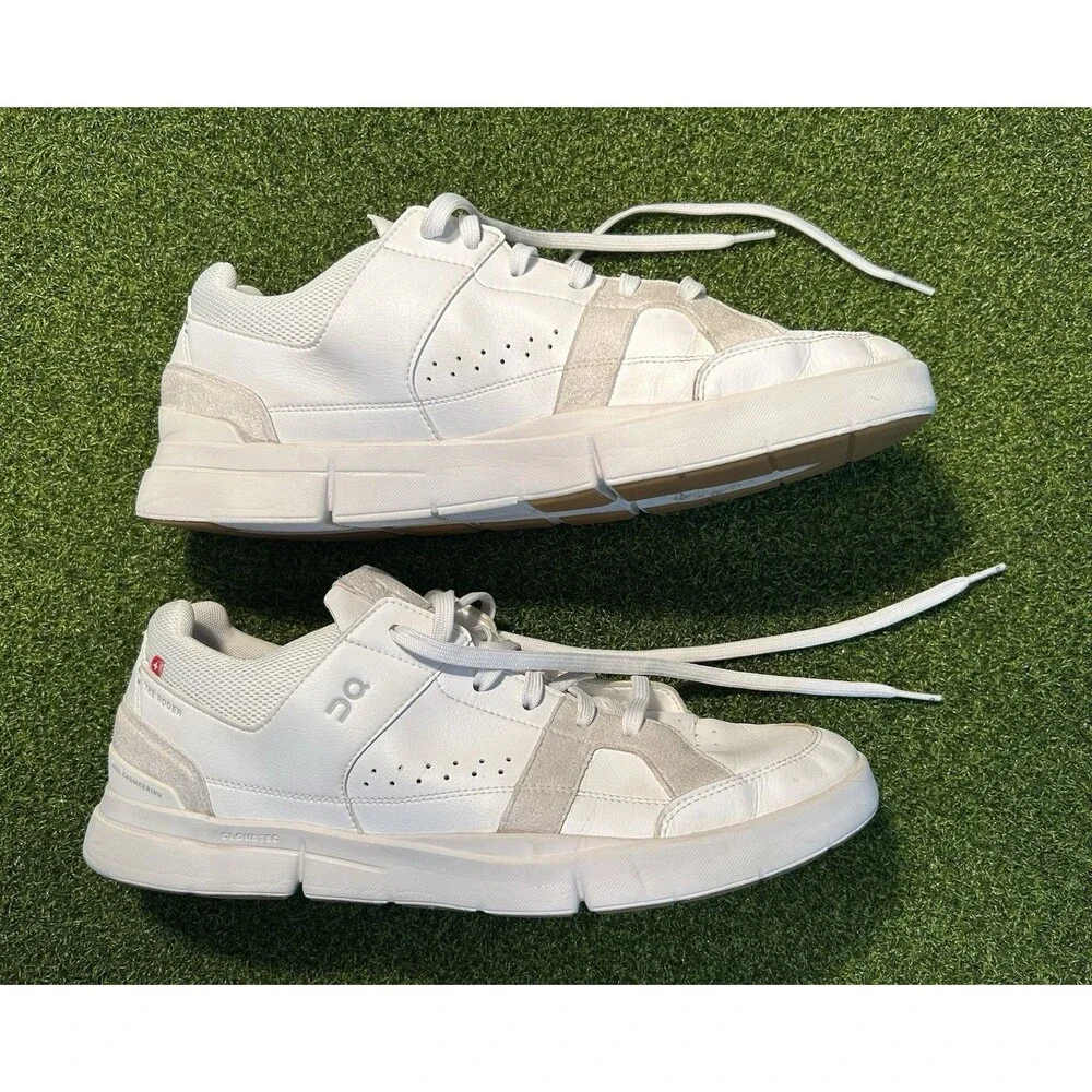 ON The Roger Clubhouse 'White Sand' Men’s Size 13 Tennis Pickleball Shoe 4899144